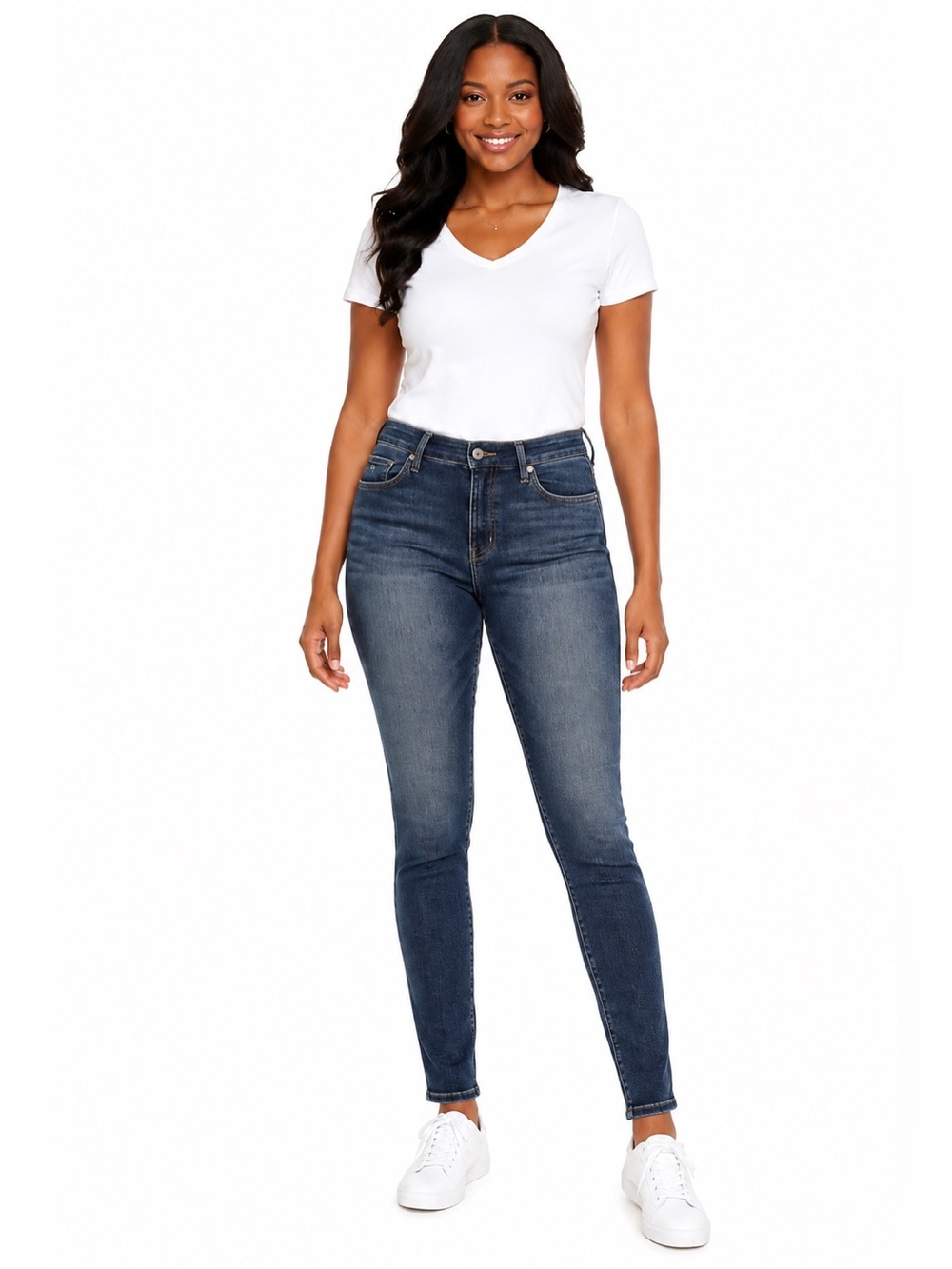 NWT Levi's Signature Gold Mid Rise Skinny Jeans 29x28 Dark Wash Stretch